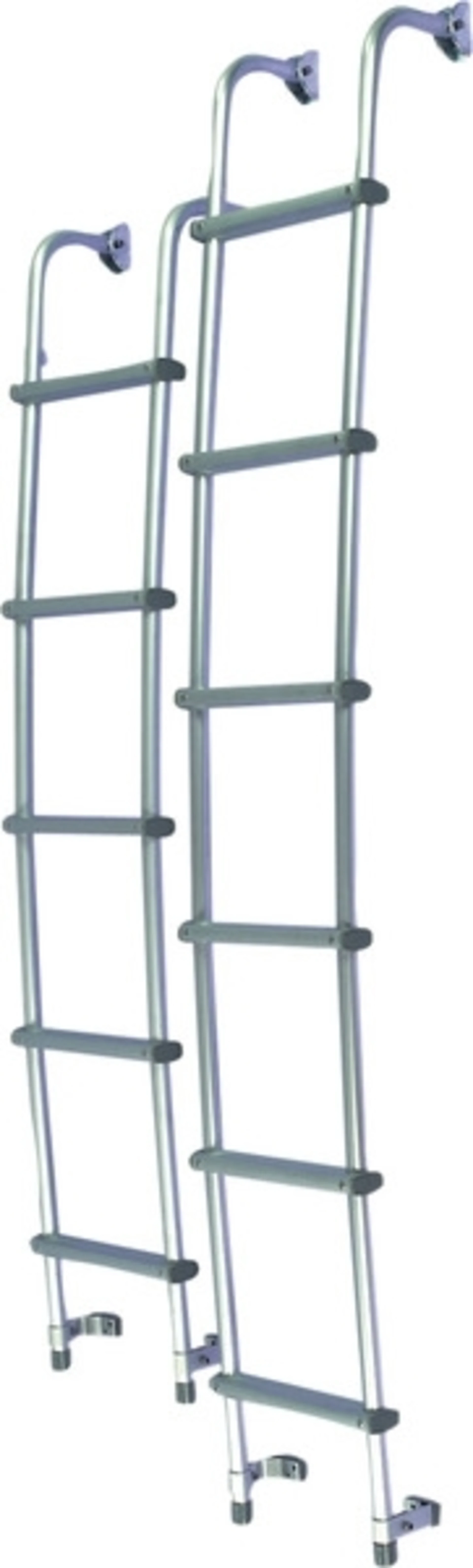 Échelle d'accès arrière en aluminium pour fourgon avec 5 marches