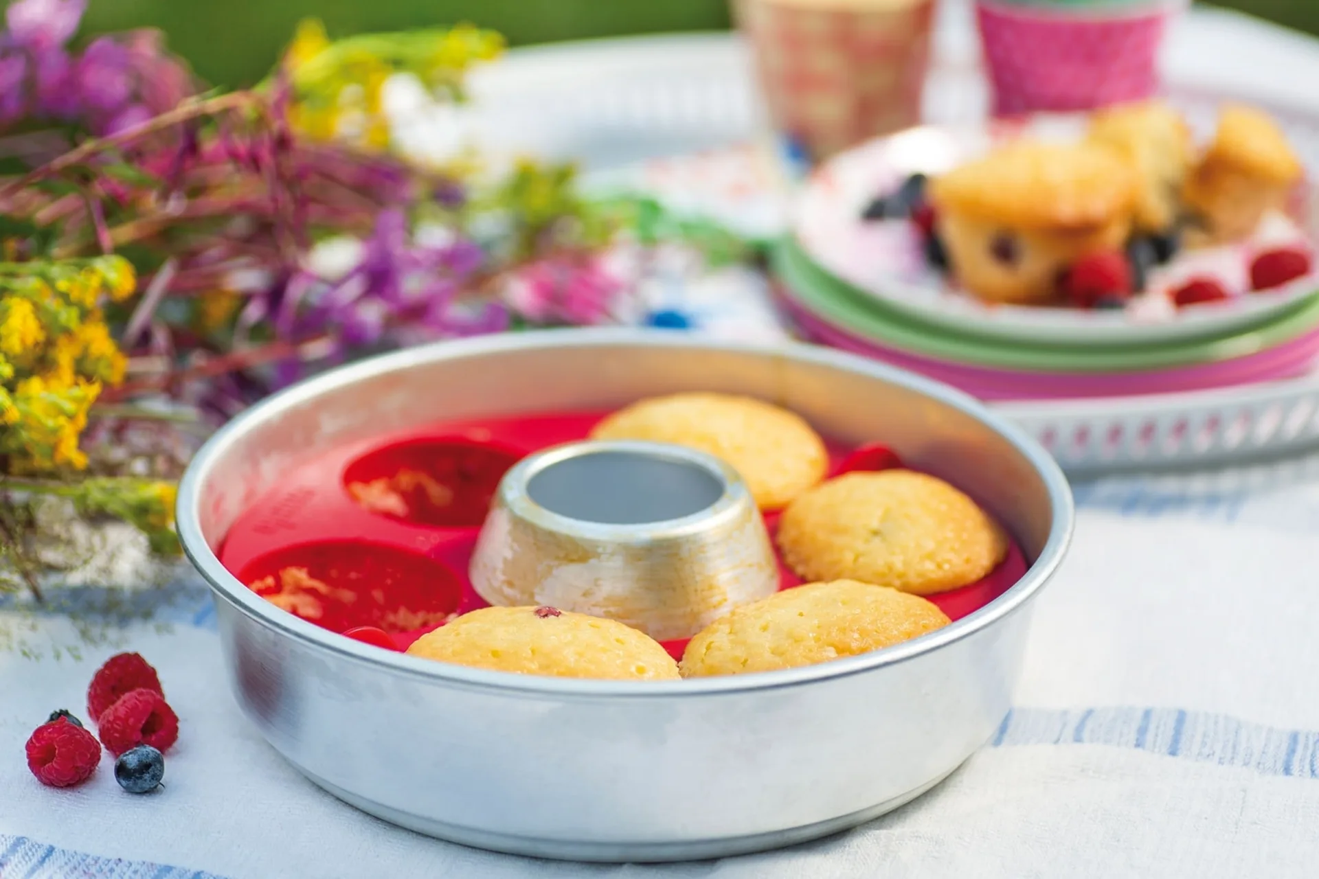 Moule à muffins en silicone Omnia pour four de camping