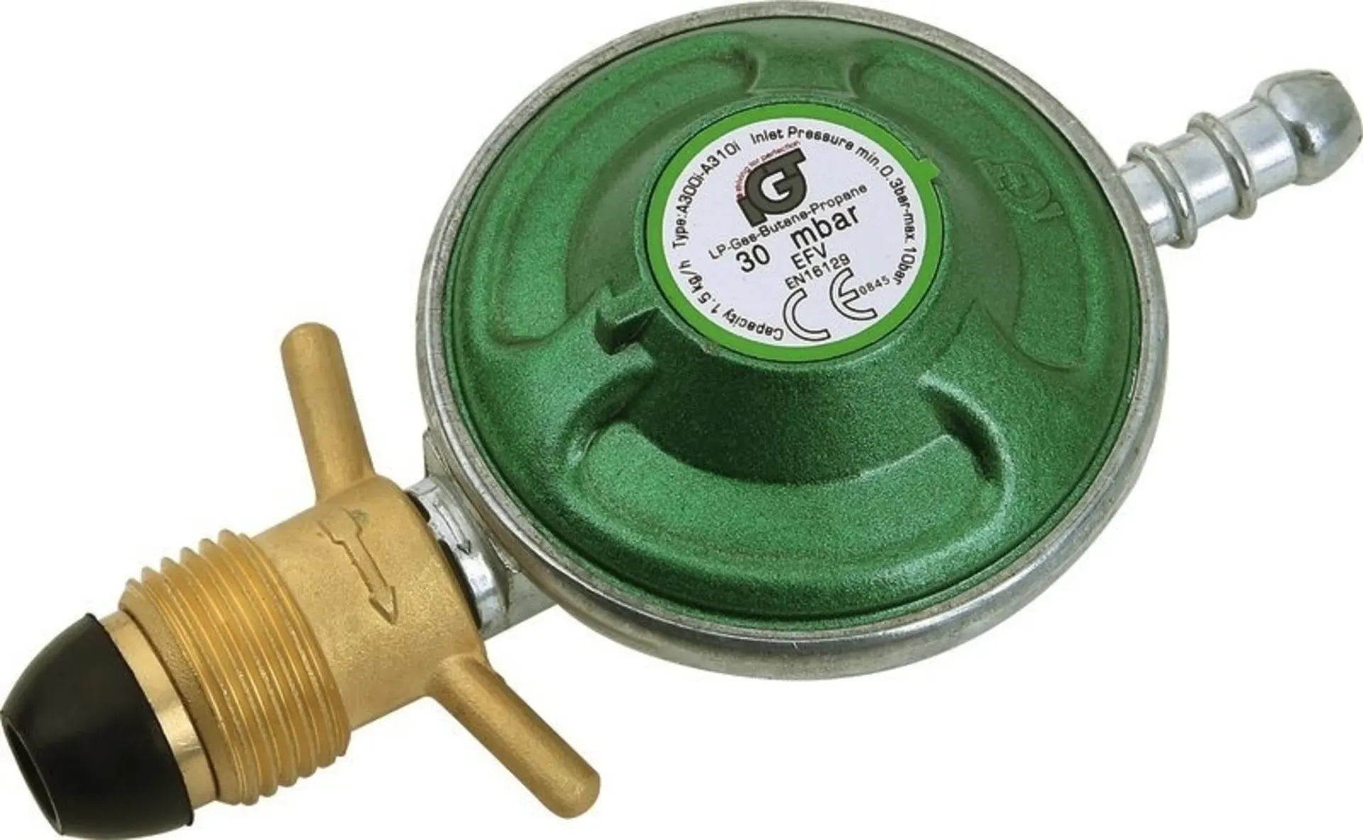 Gasregler ohne Manometer und Druckminderer mit Manometer für Schweden: Gasregler und Druckminderer Set für Schweden