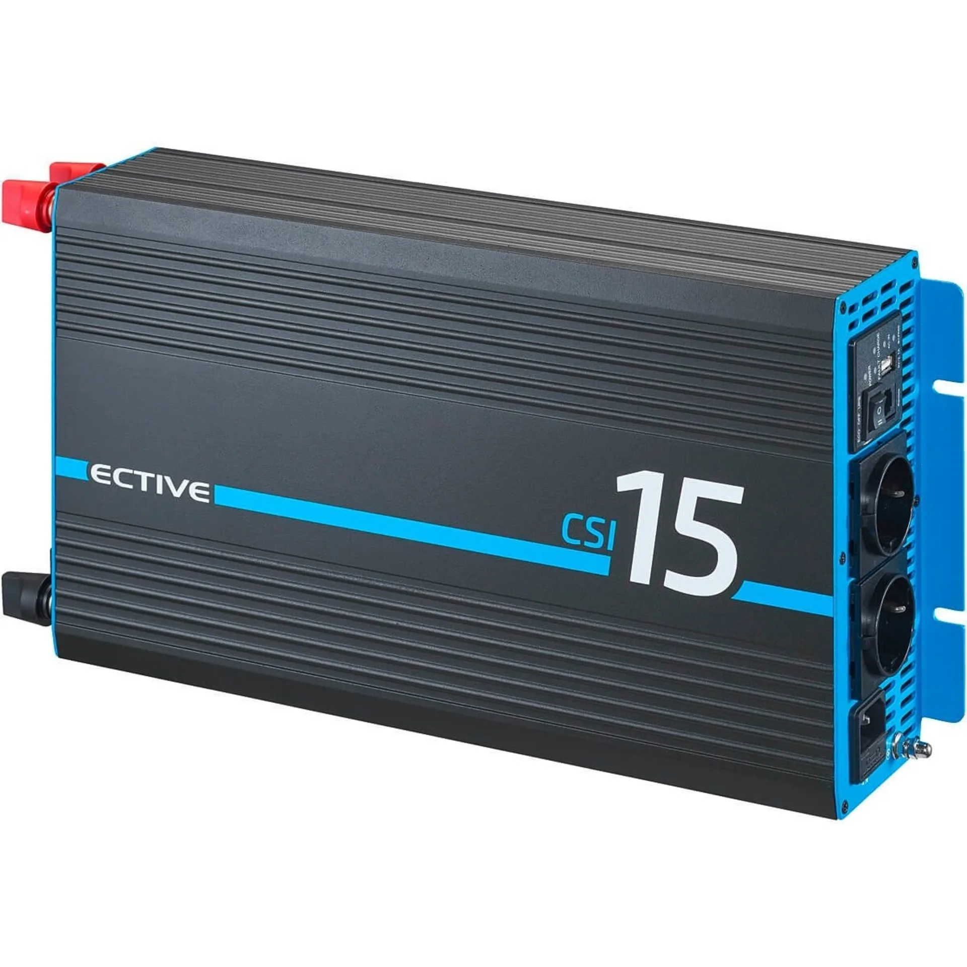 Onduleur sinusoïdal ECTIVE CSI 15 1500 W/12 V avec chargeur, fonctions NVS et UPS