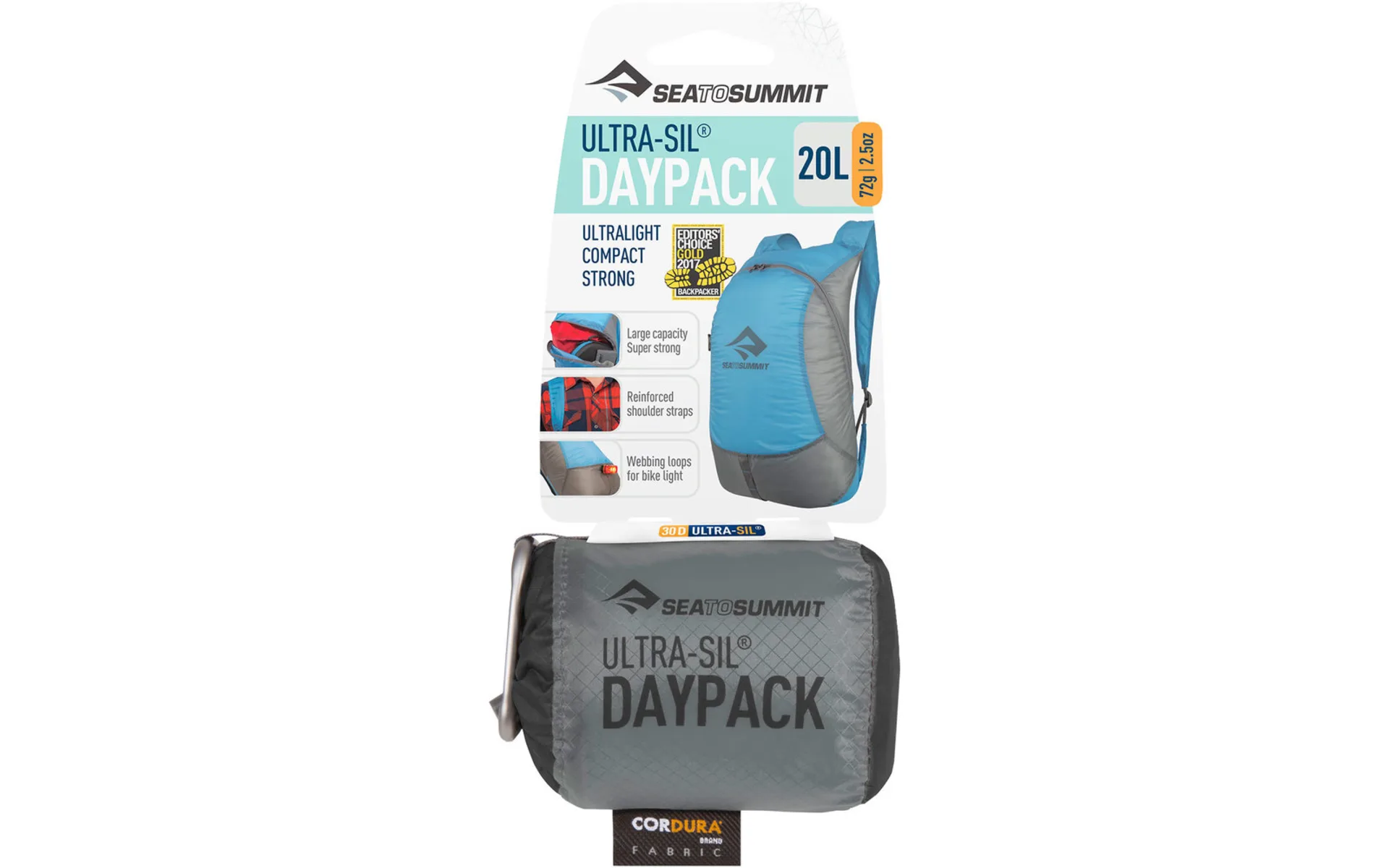 Sea to Summit Sac à dos de jour Ultra-Sil Noir 20l