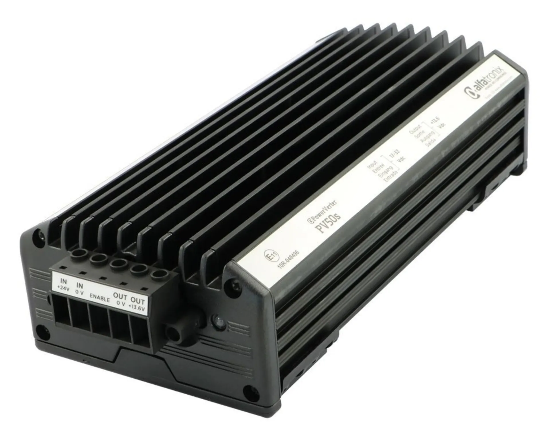 Alfatronix Spannungswandler 24 V->12 V 50 A 283 x 125 x 74 mm * lebenslange Garantie *
