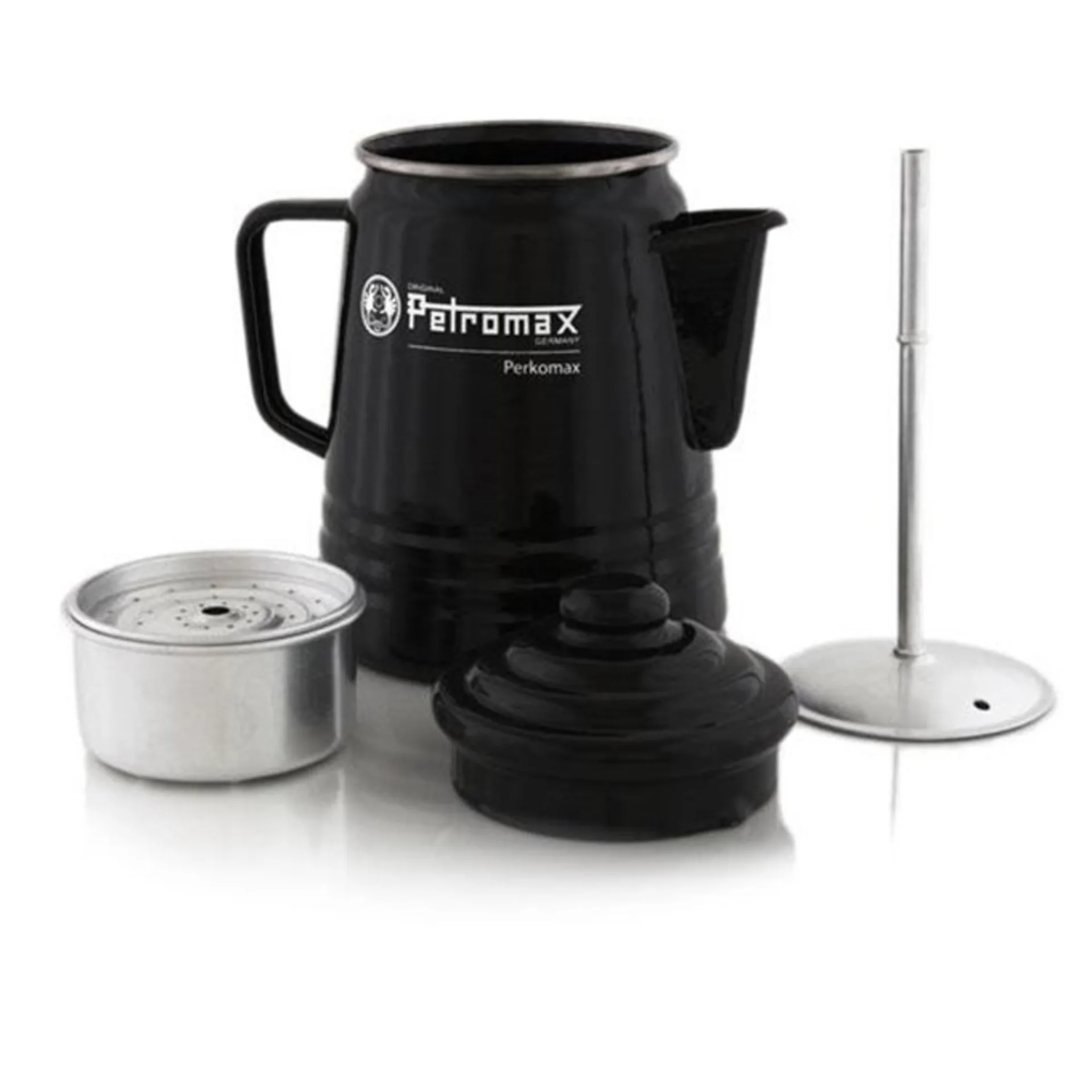 Petromax Perkomax Tee und Kaffeebereiter Perkolator 1,3 Liter schwarz
