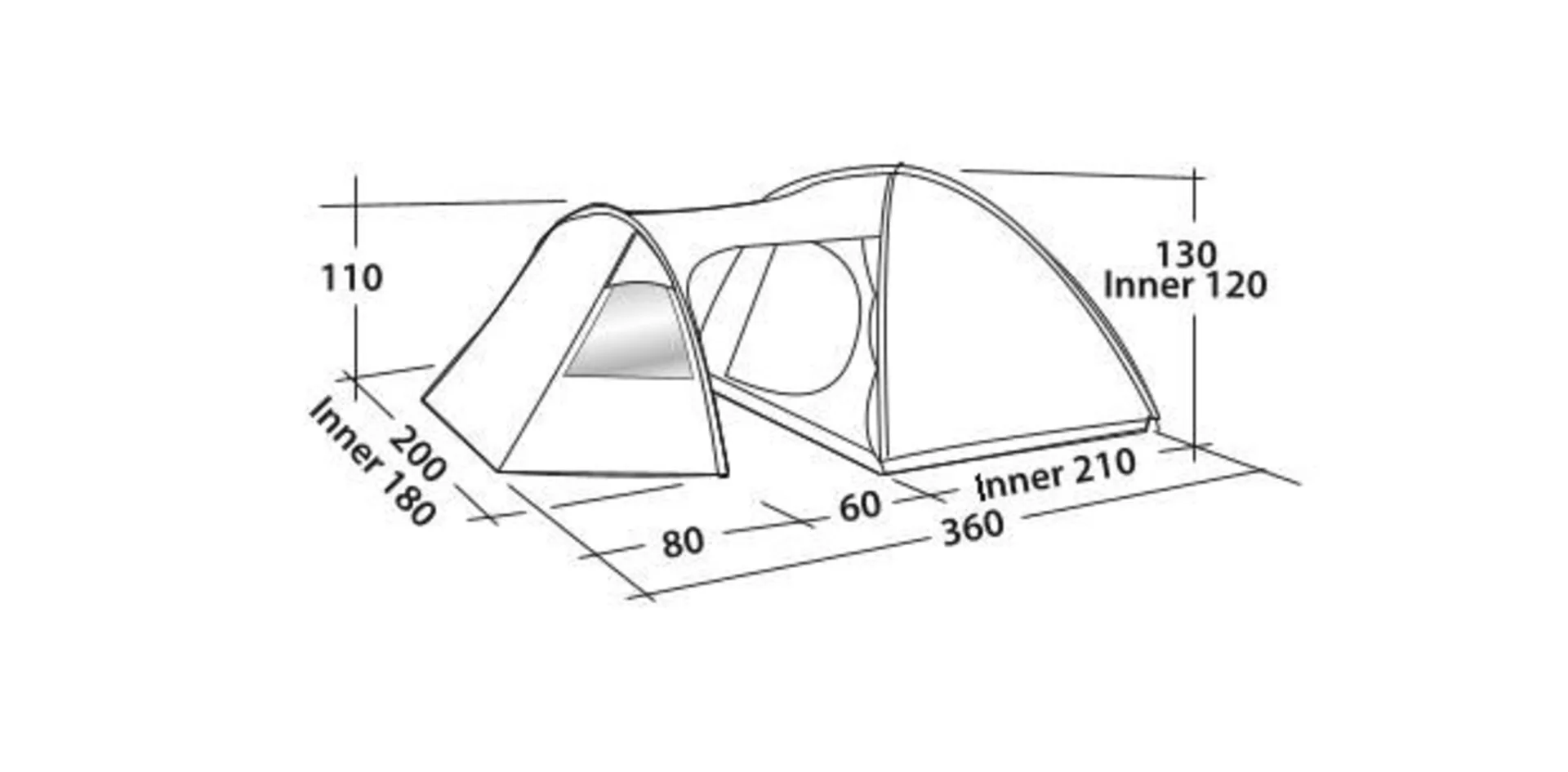 Eclipse 300 Rustic Green Easy Camp Campingzelt