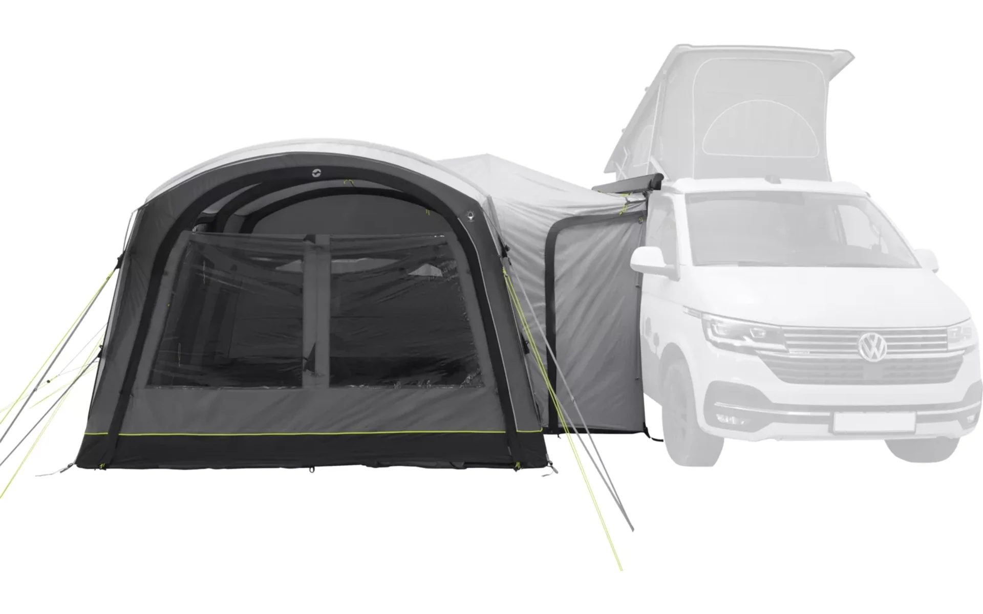 Outwell Wolfburg 450 Air Vorzelt aufblasbar für Campingbusse Grau