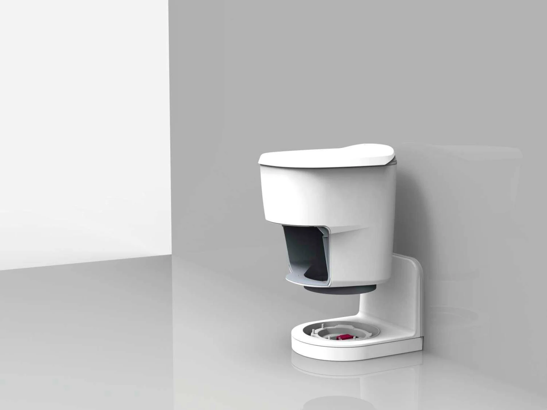 Clesana Toilette C1 avec adaptateur L Toilette à poche Toilette sèche 12 V