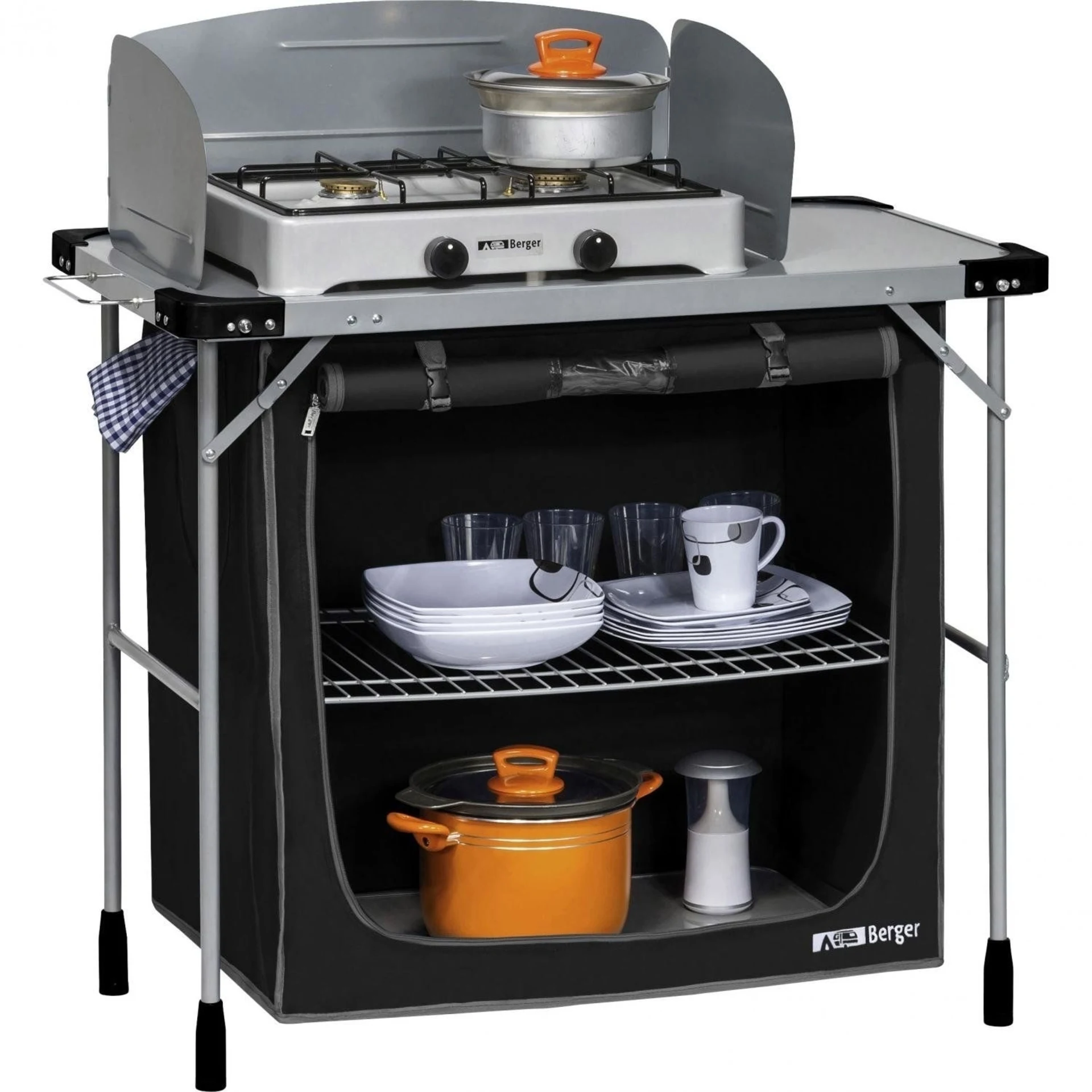 Table de cuisson Berger en acier