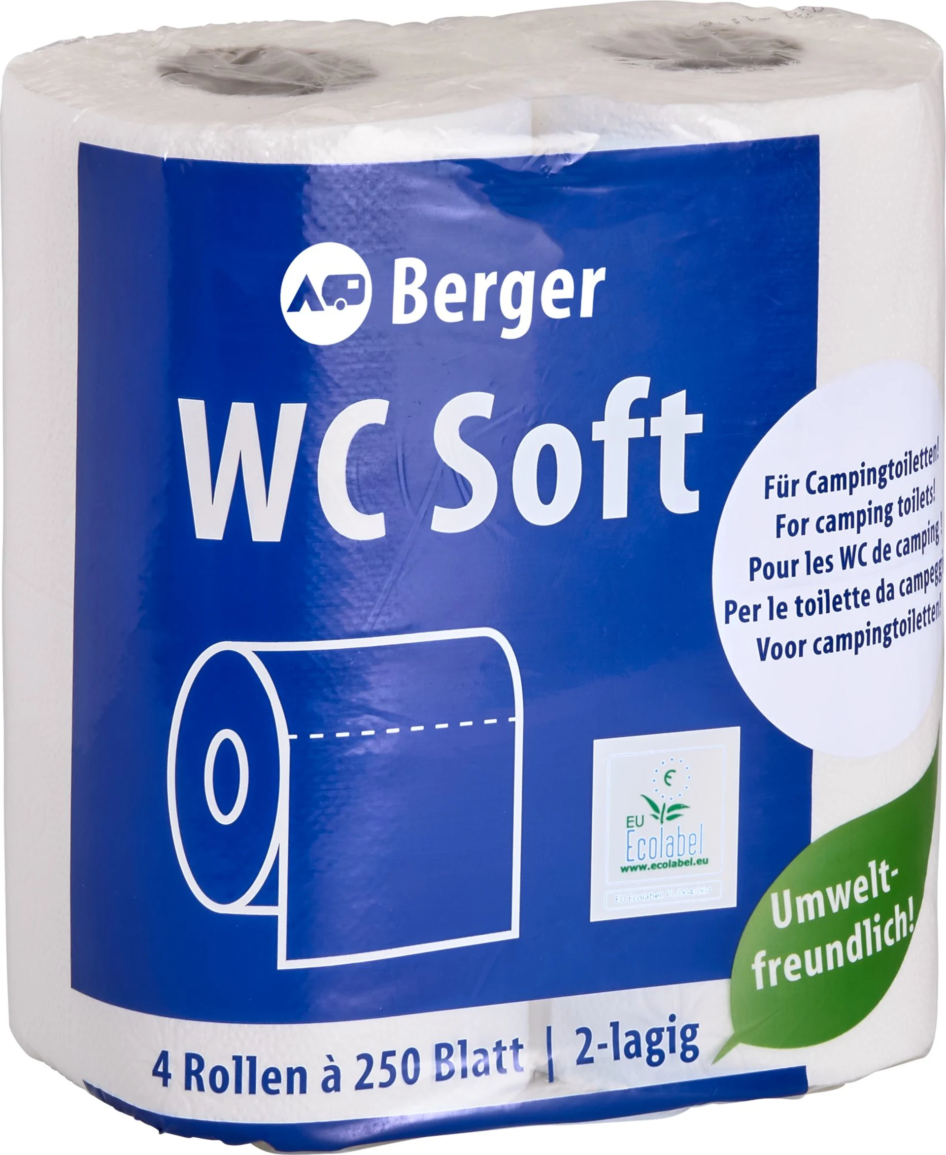 Berger WC Soft Toilettenpapier (4 Rollen)