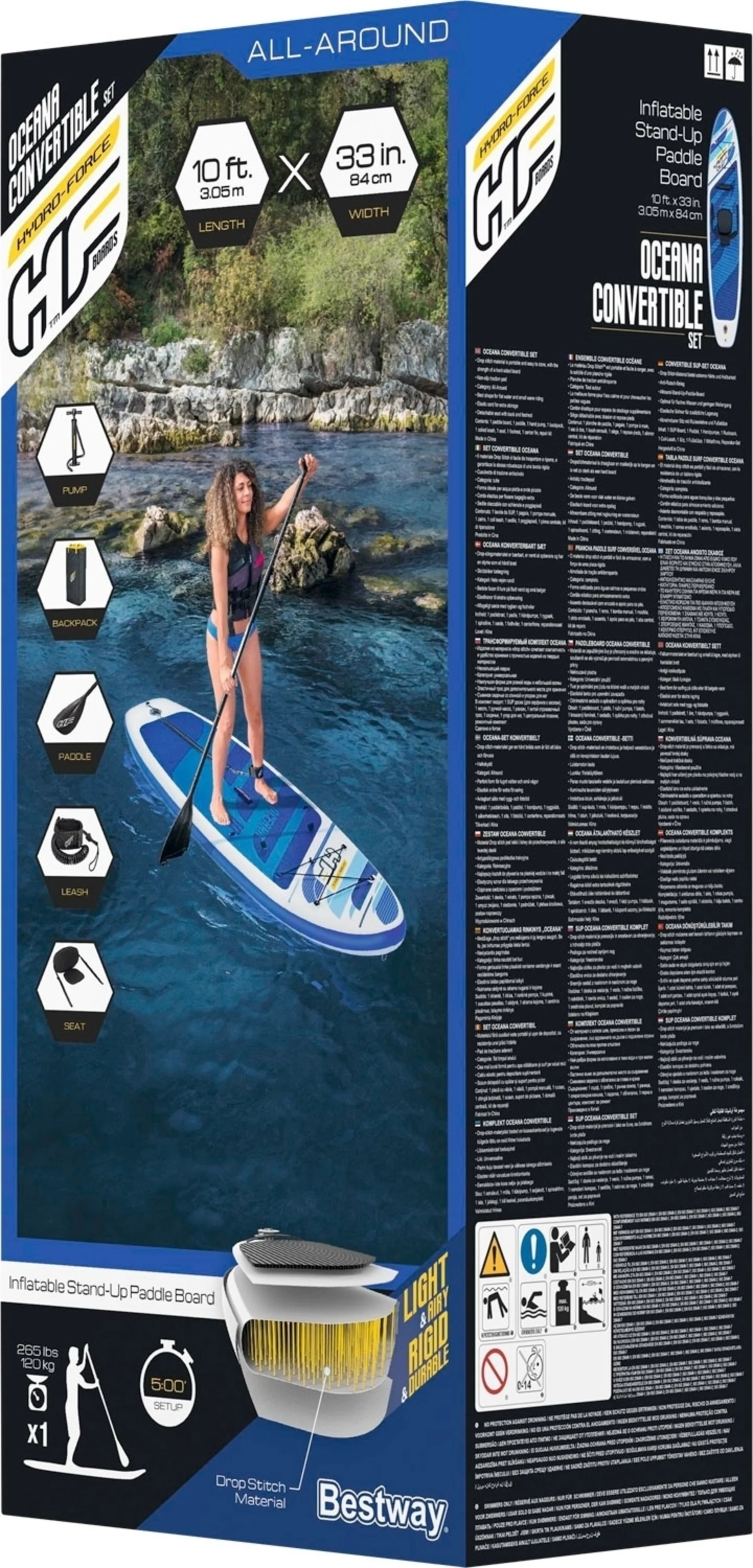Planche de stand-up paddle gonflable Bestway Ocean SUP, avec pagaie et pompe à air Planche de stand-up paddle gonflable Bestway Ocean SUP, avec pagaie et pompe à air