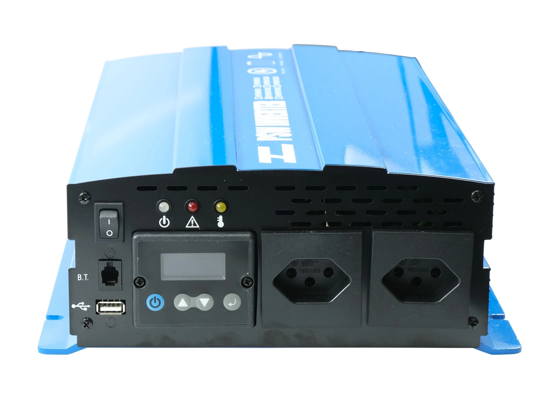 Sinus-Wechselrichter mit LCD Display 12 -> 230 V 1’000 W 340 x 247 x 100 mm, reine Sinuswelle Sinus-Wechselrichter mit LCD Display 12 -> 230 V 1’000 W 340 x 247 x 100 mm, reine Sinuswelle