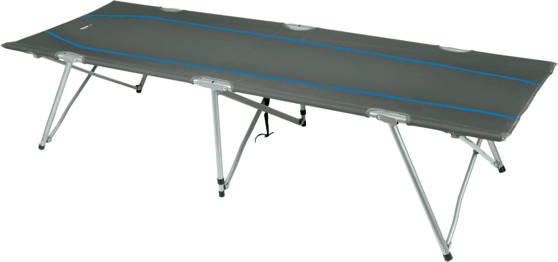 High Peak Oviedo Camping Faltbett 190 x 65 x 45 cm dunkelgrau/blau