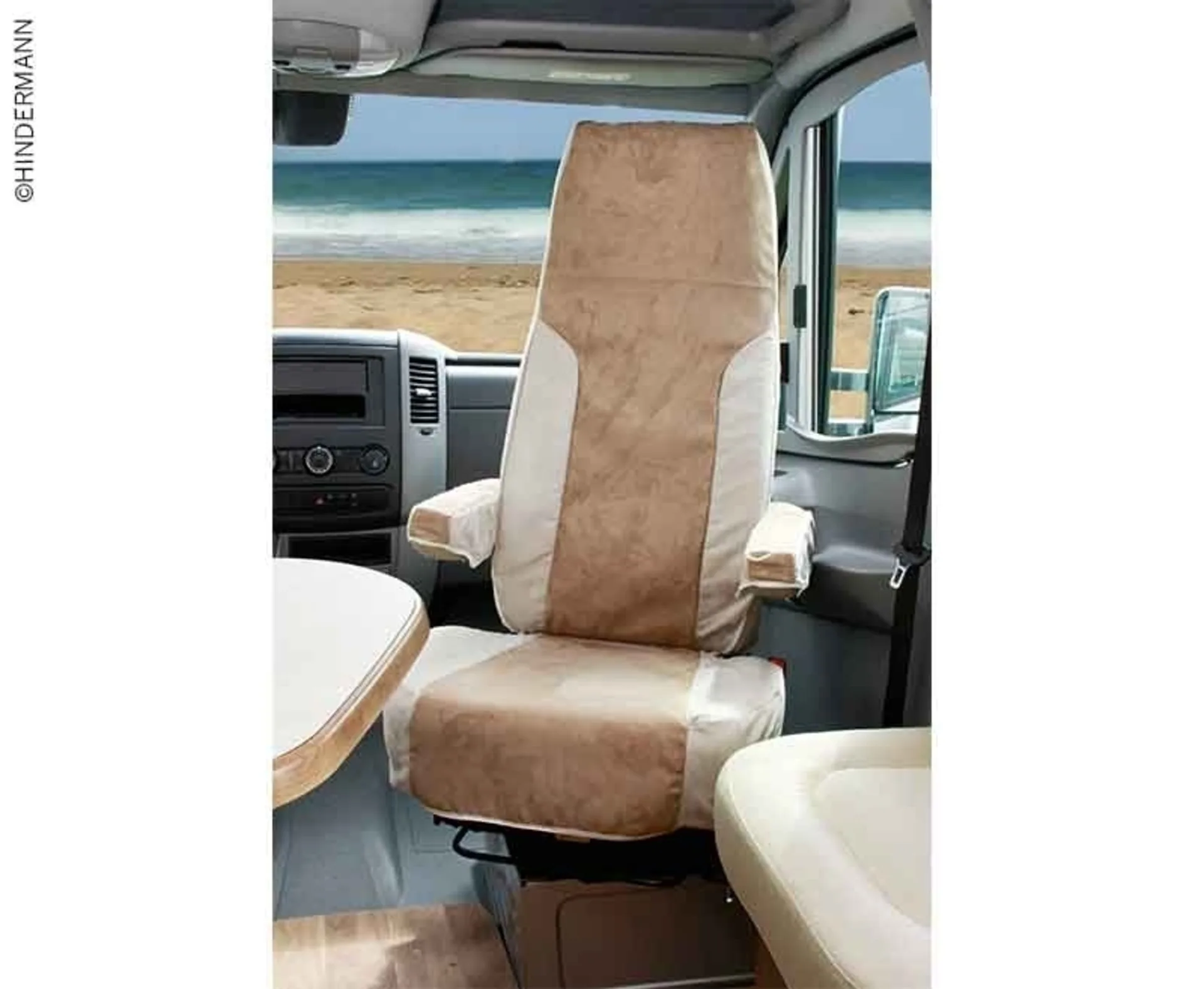 Housse d'accoudoir Ducato 07 Alcatraz velours beige Housse d'accoudoir Ducato 07 Alcatraz velours beige