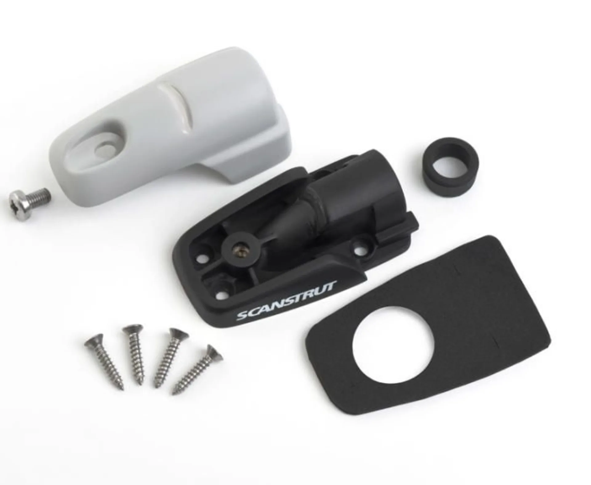 Dachdurchführung aus Kunststoff für Kabel mit einem Durchmesser von 6-10mm - Horizontal, hellgrau