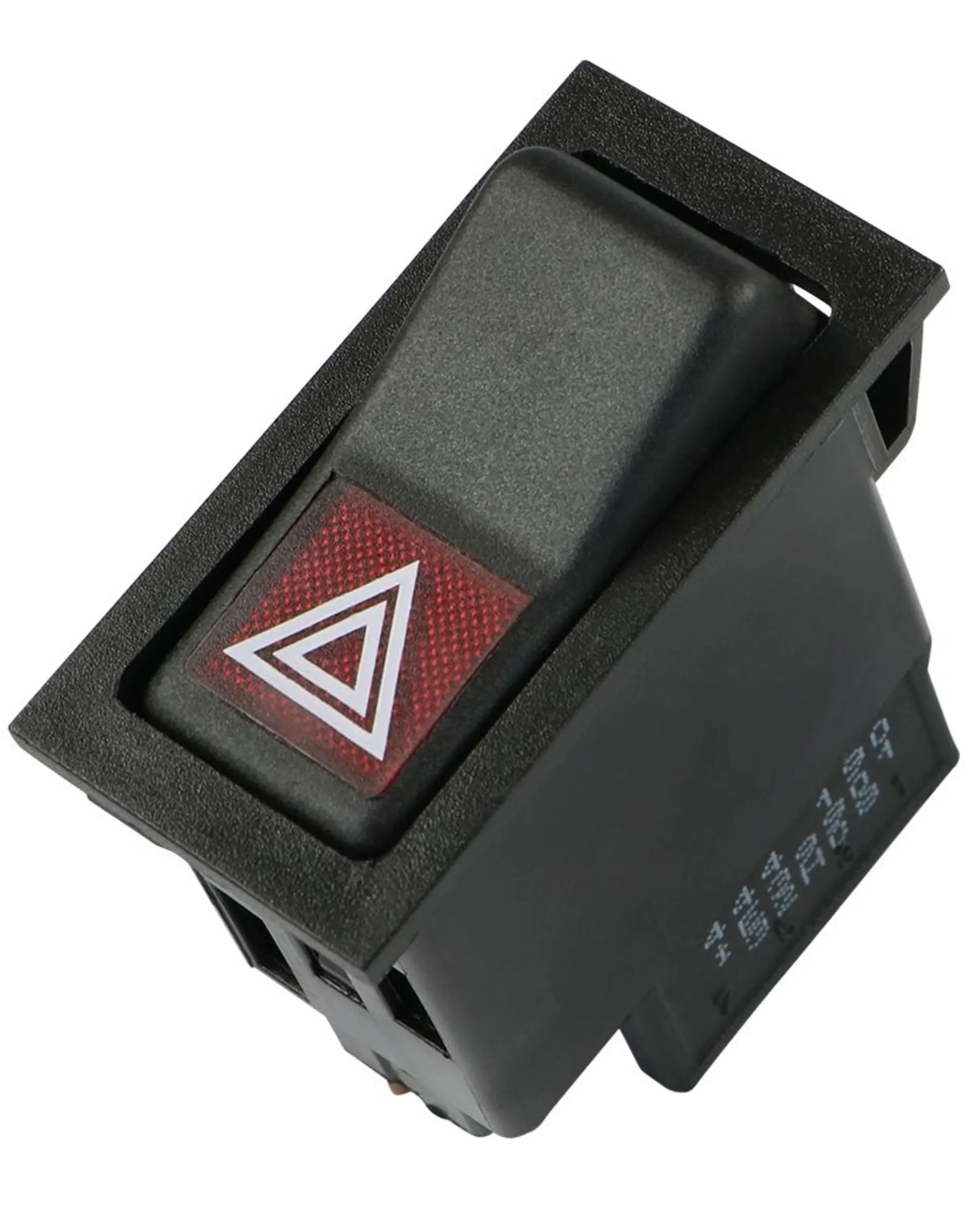 Interrupteur avec symbole d'avertissement à gauche 12V