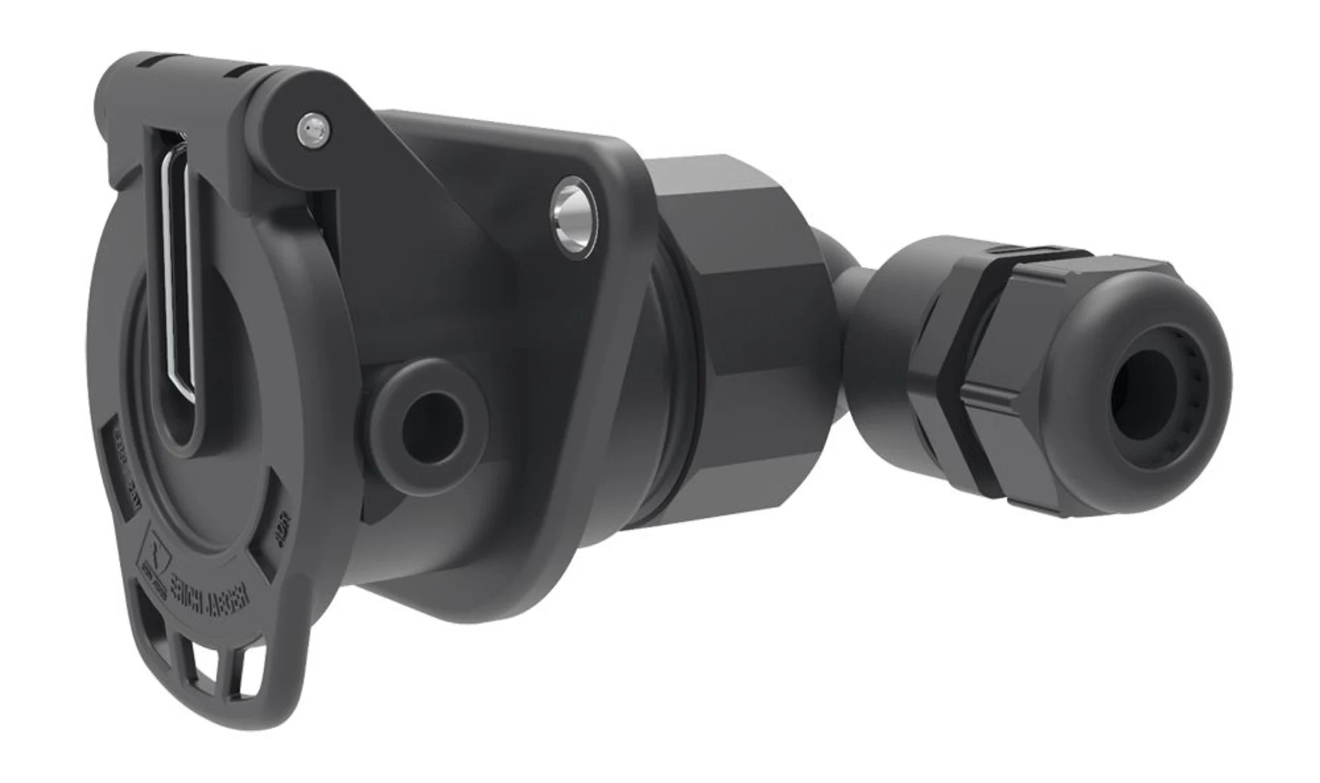 ABS/EBS - Steckdose 7-pol 24 V 90°, ADR/GGVS Schraubkontakte, Kabel-ø: 9.0 - 16.0 mm ABS/EBS - Steckdose 7-pol 24 V 90°, ADR/GGVS Schraubkontakte, Kabel-ø: 9.0 - 16.0 mm