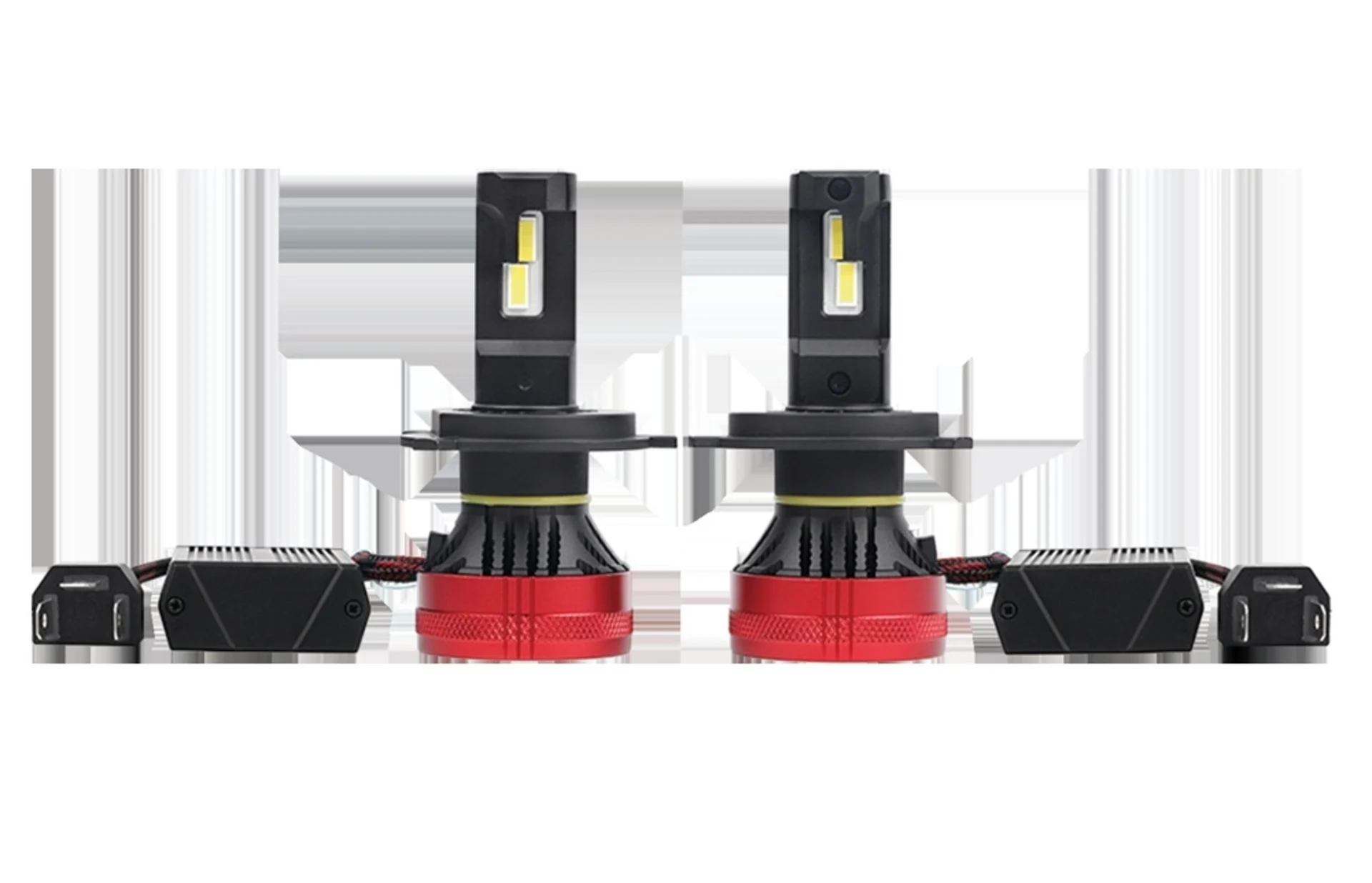 2 Stk. H4-LED Lampen 12 V 5’000 lm P43t, 60 / 55 W, 6’500 K, CAN-Bus kompatibel - sehr hell
