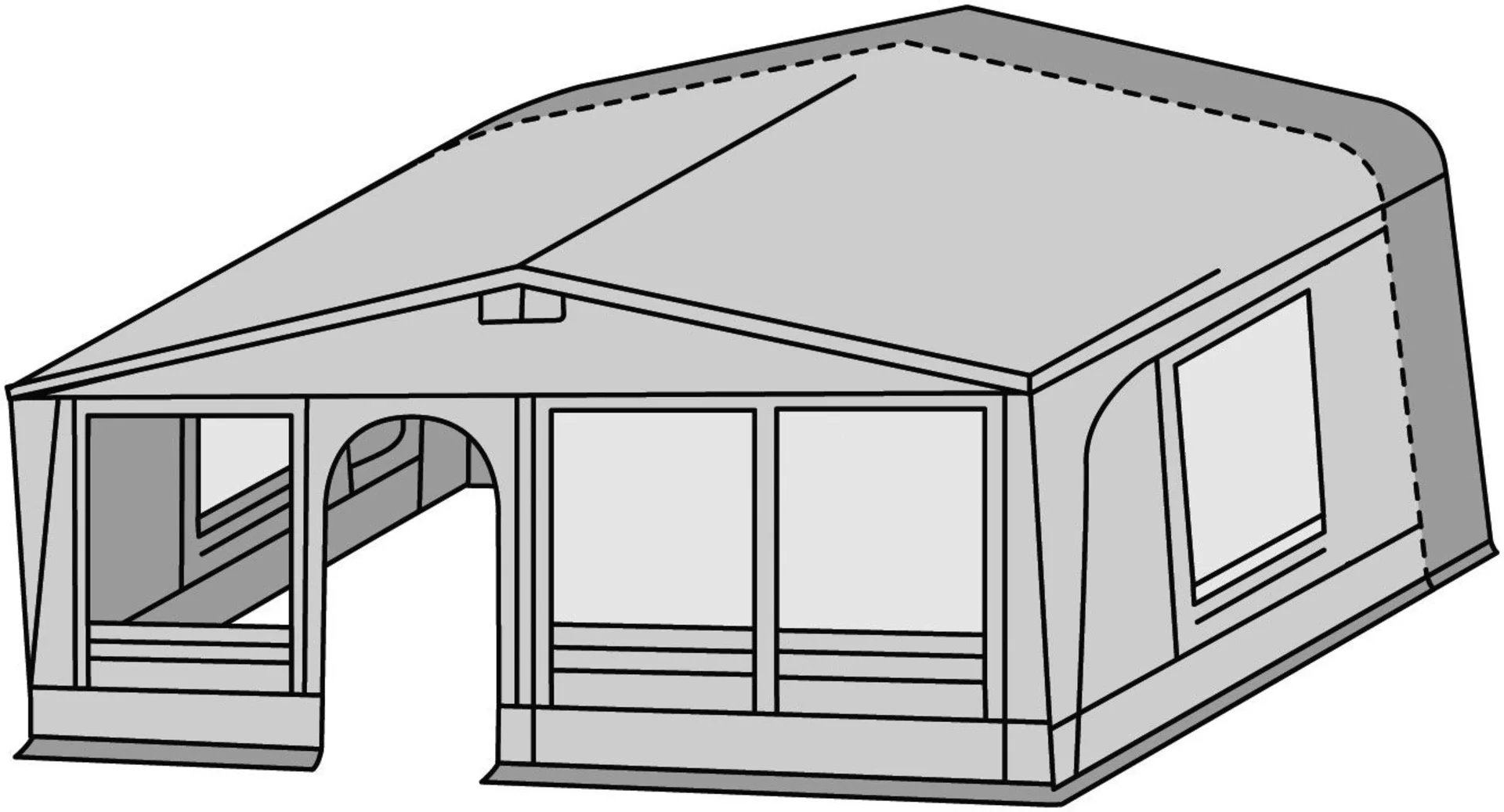 Brand Safir TL Reisevorzelt 850 cm; 240 cm