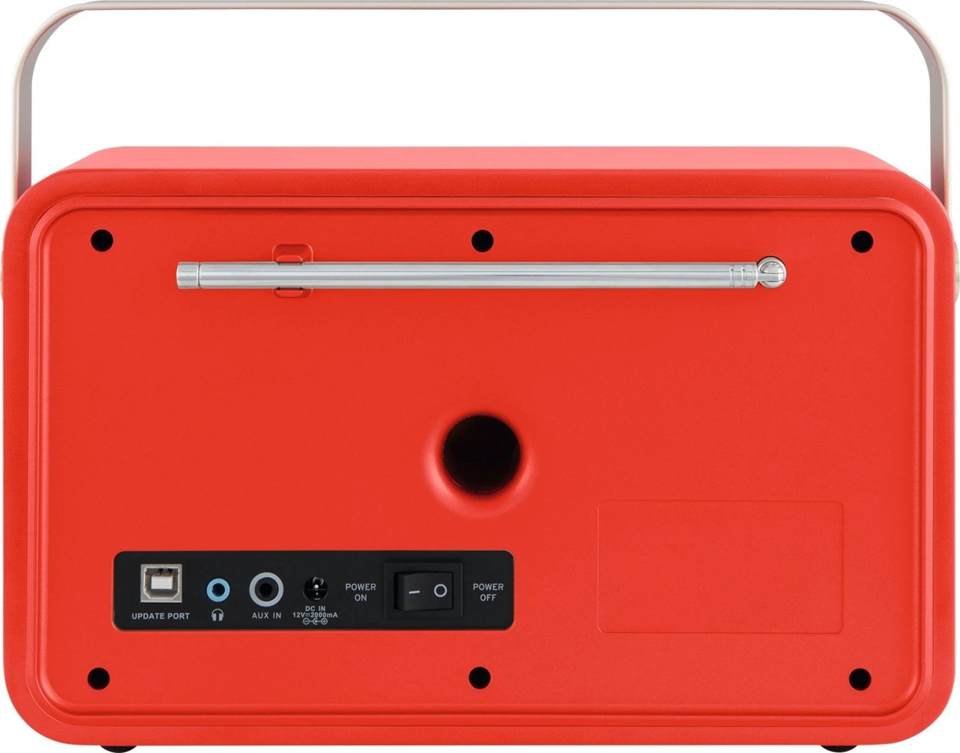 TechniSat Nordmende DAB+ Transita 120 Digitalradio im Retrolook mit 24-Stunden-Akku Rot