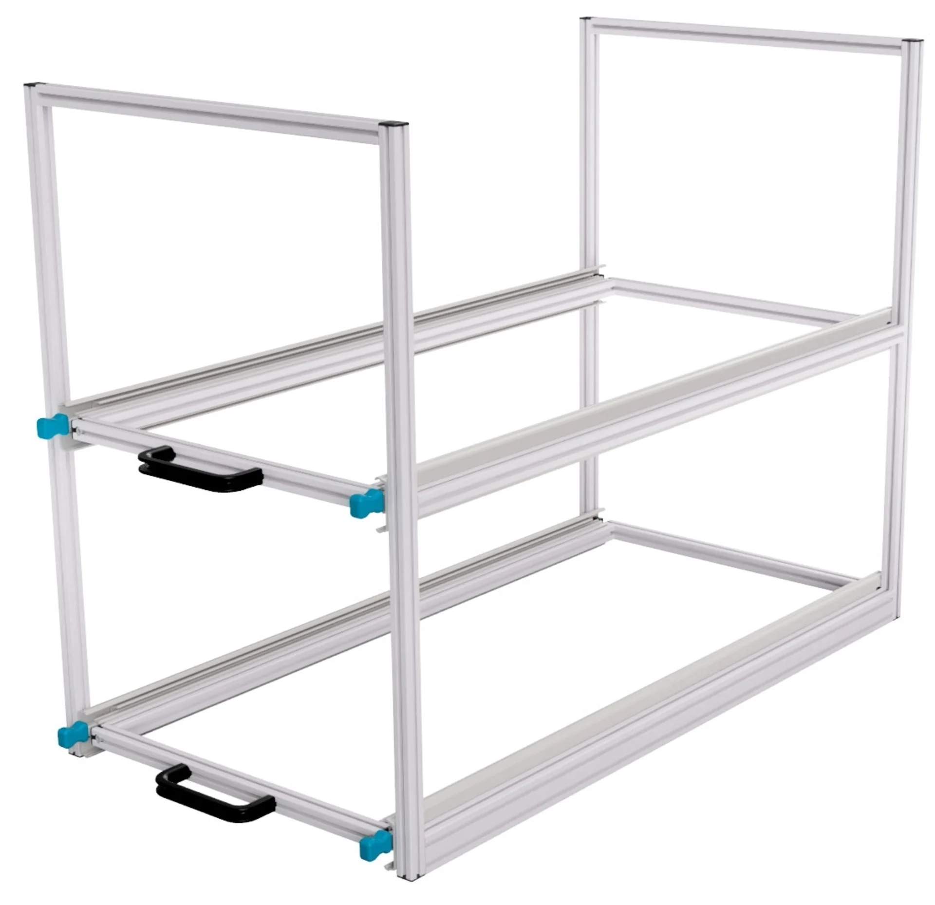 SYS-Rack Kastenwagen Heckauszug Regal-System 94 x 49 x 70 cm