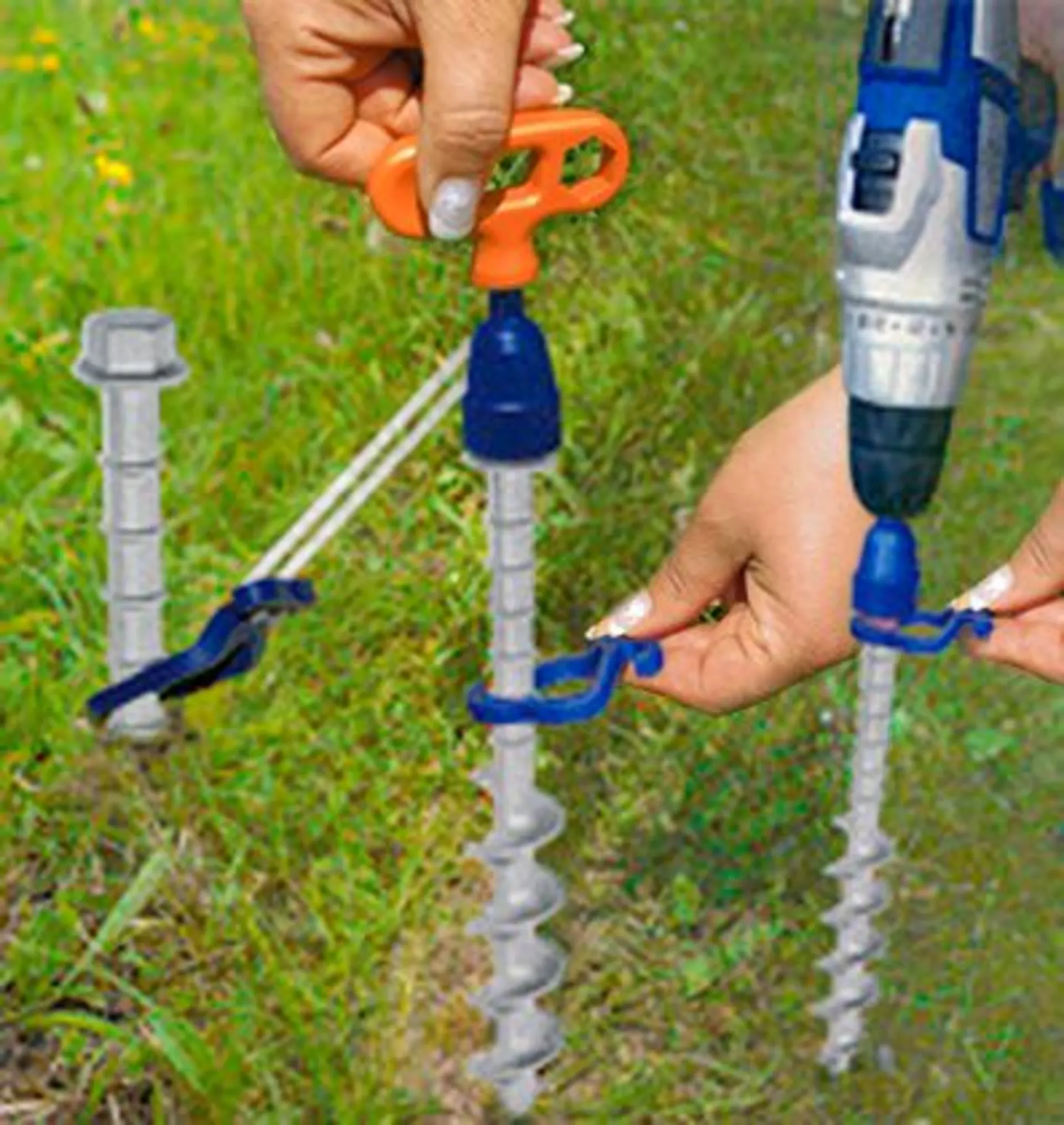 Peggy Peg Schraubhering Long Aluminium (LA) 31 cm 2er Set (PP13)