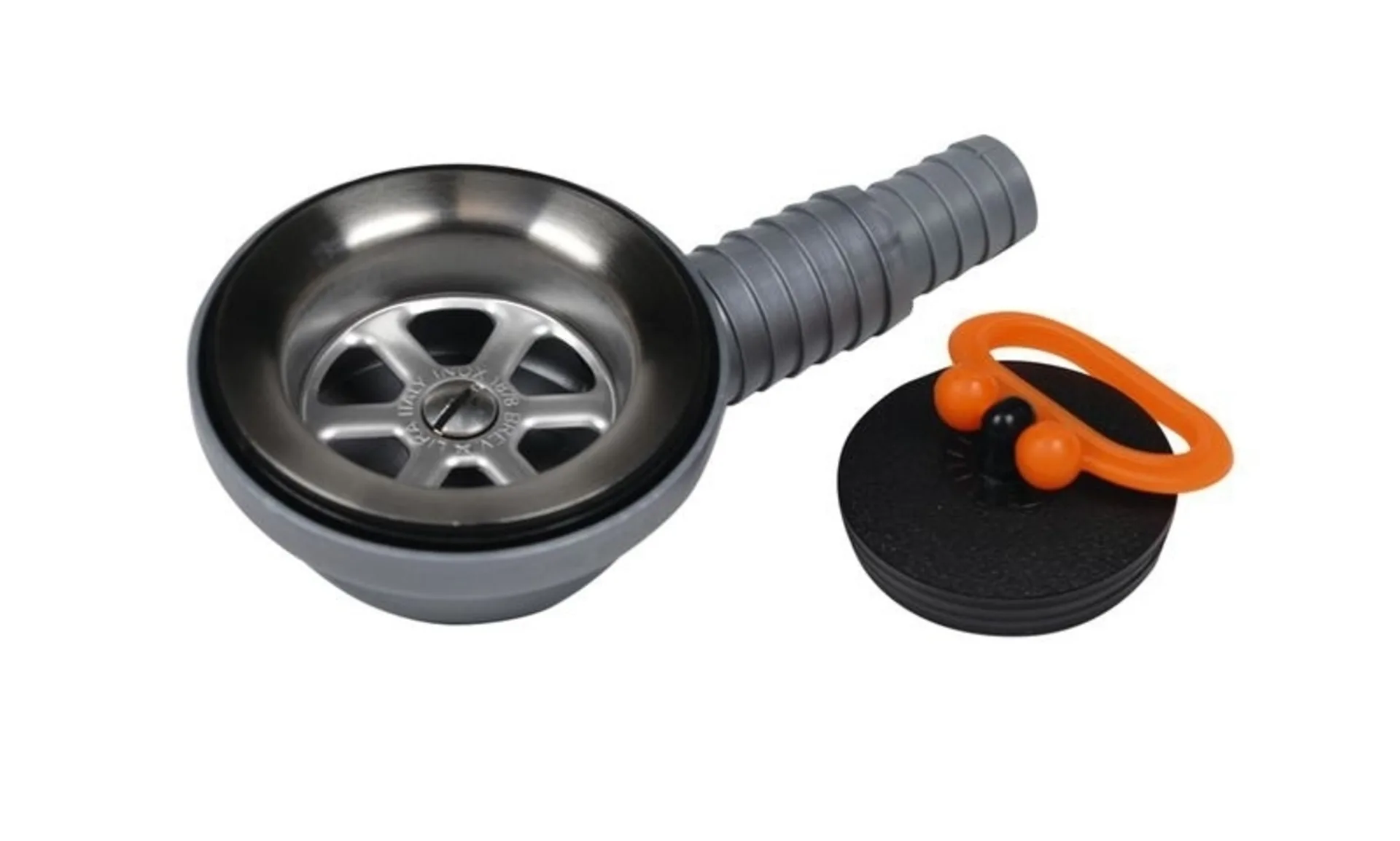 Garniture de vidage coudée pour évier avec raccord à 90°, Ø25/20mm