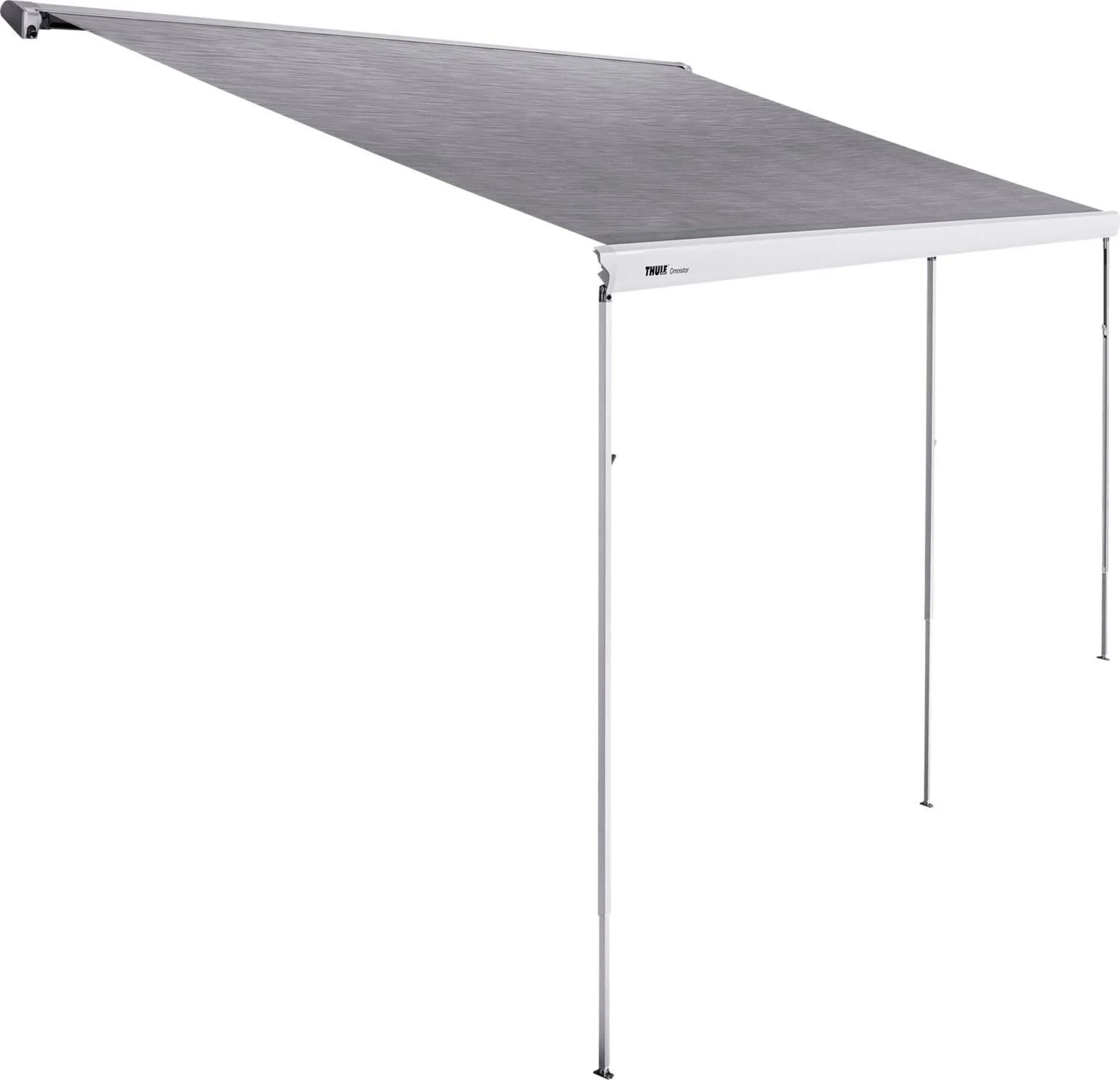 Thule Omnistor 6300 Dachmarkise Gehäusefarbe Eloxiert Tuchfarbe Mystic Grey 3,75 m