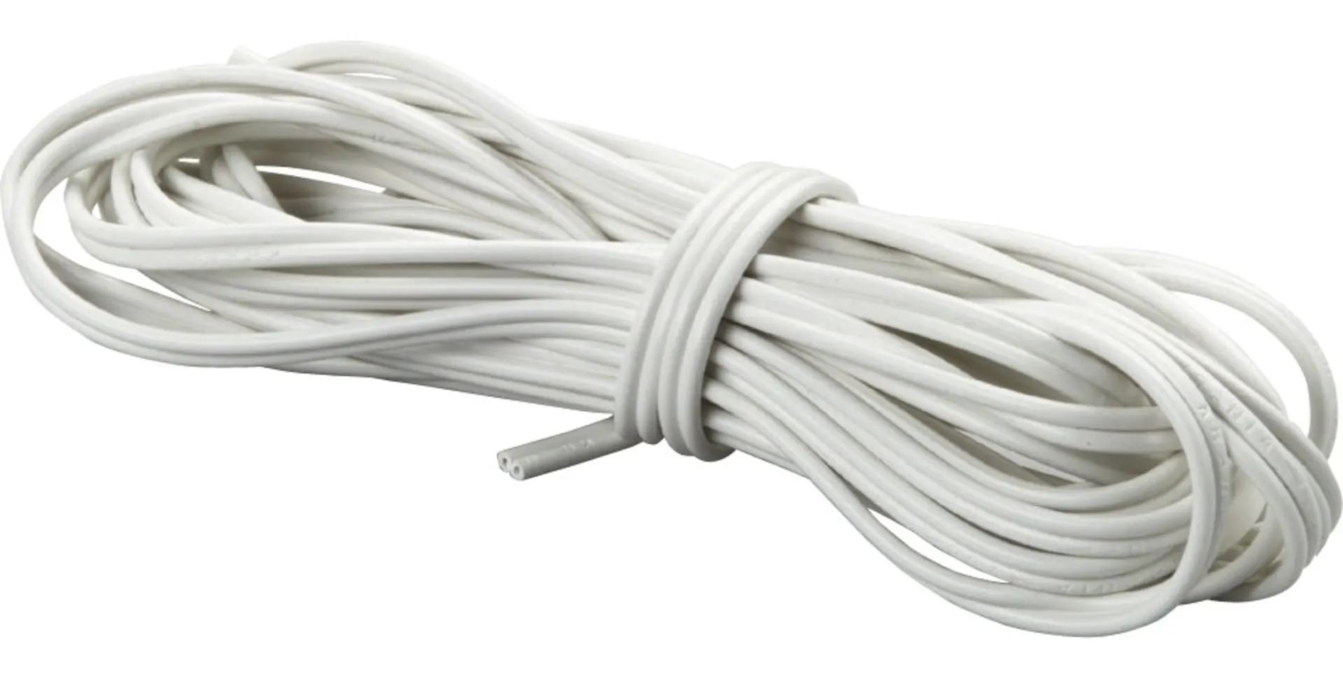Flexible Zwillingsleitung Weiß 0,75 mm² Länge 5 m