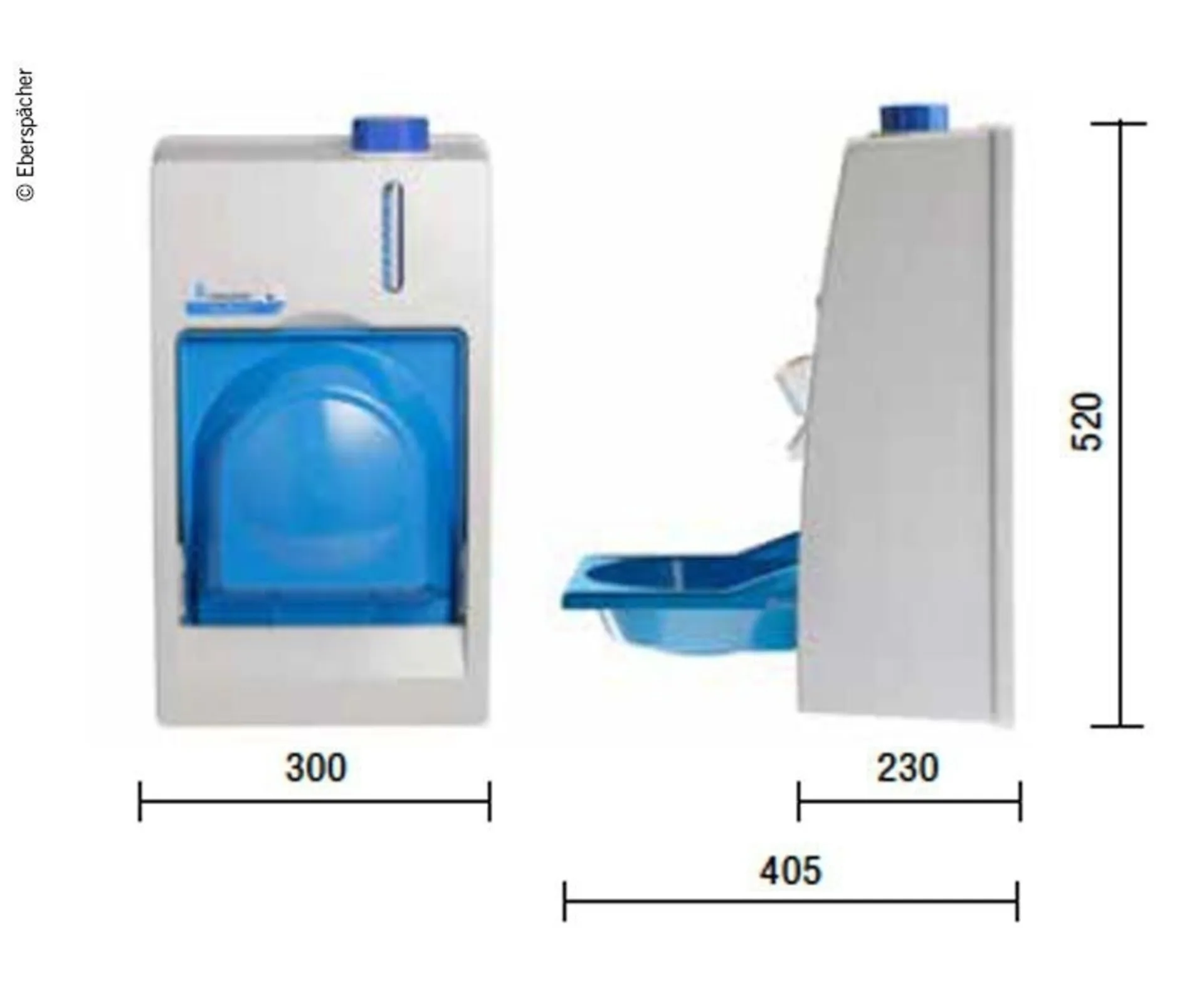 Eberspächer Handiwash 12V - Système de lavage des mains avec eau chaude et froide, capacité 8.5l