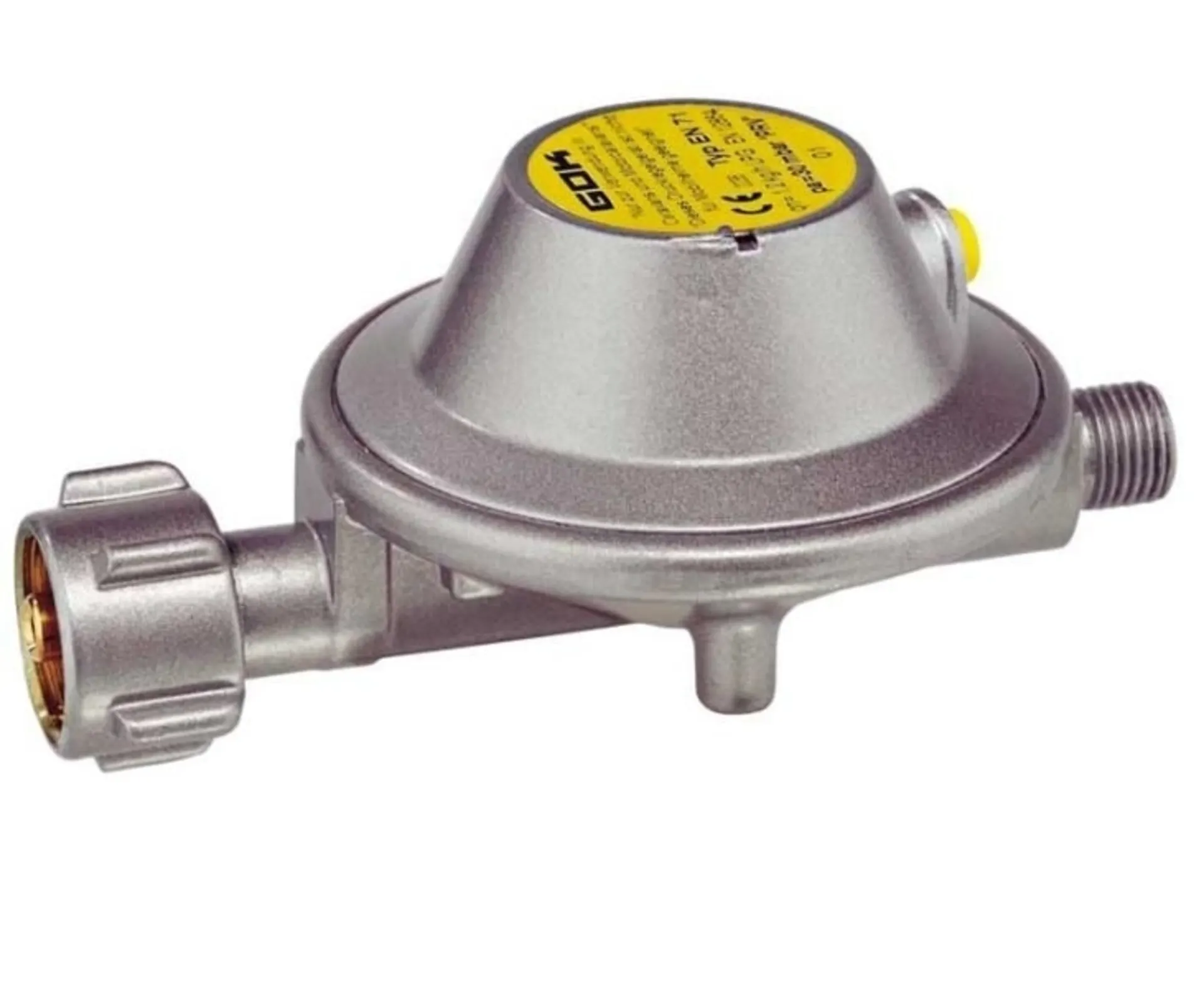 Gasregler mit Manometer und 8 mm Anschluss für Gasflaschen