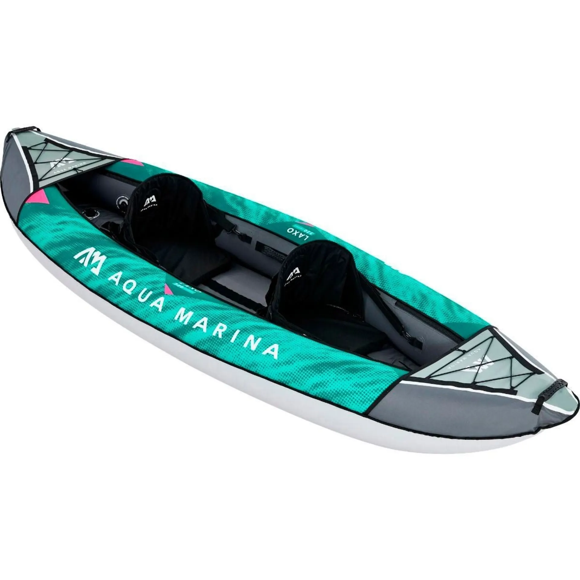 Kit de kayak de loisir Aqua Marina Laxo, 7 pièces, vert/gris, pour 2 personnes Kit de kayak de loisir Aqua Marina Laxo, 7 pièces, vert/gris, pour 2 personnes