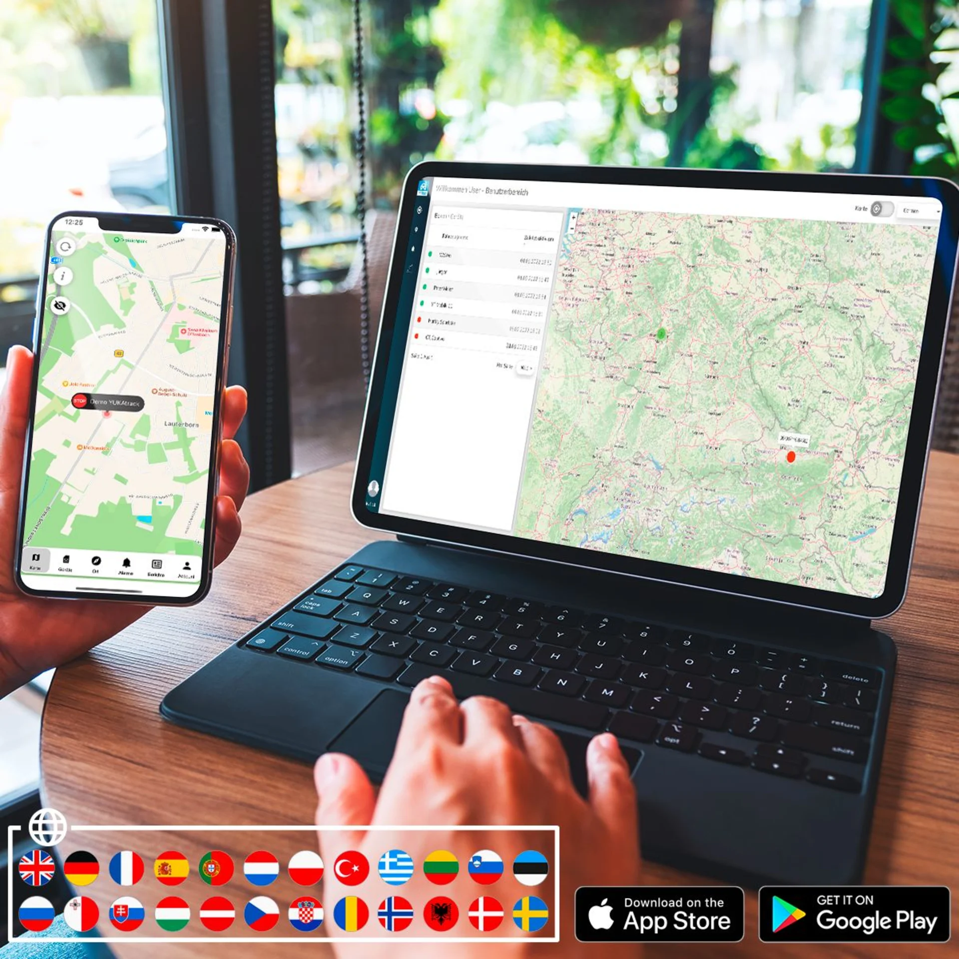 YUKAtrack easyWire GPS Ortung Europaweit mit SIM-Karte Datenflat
