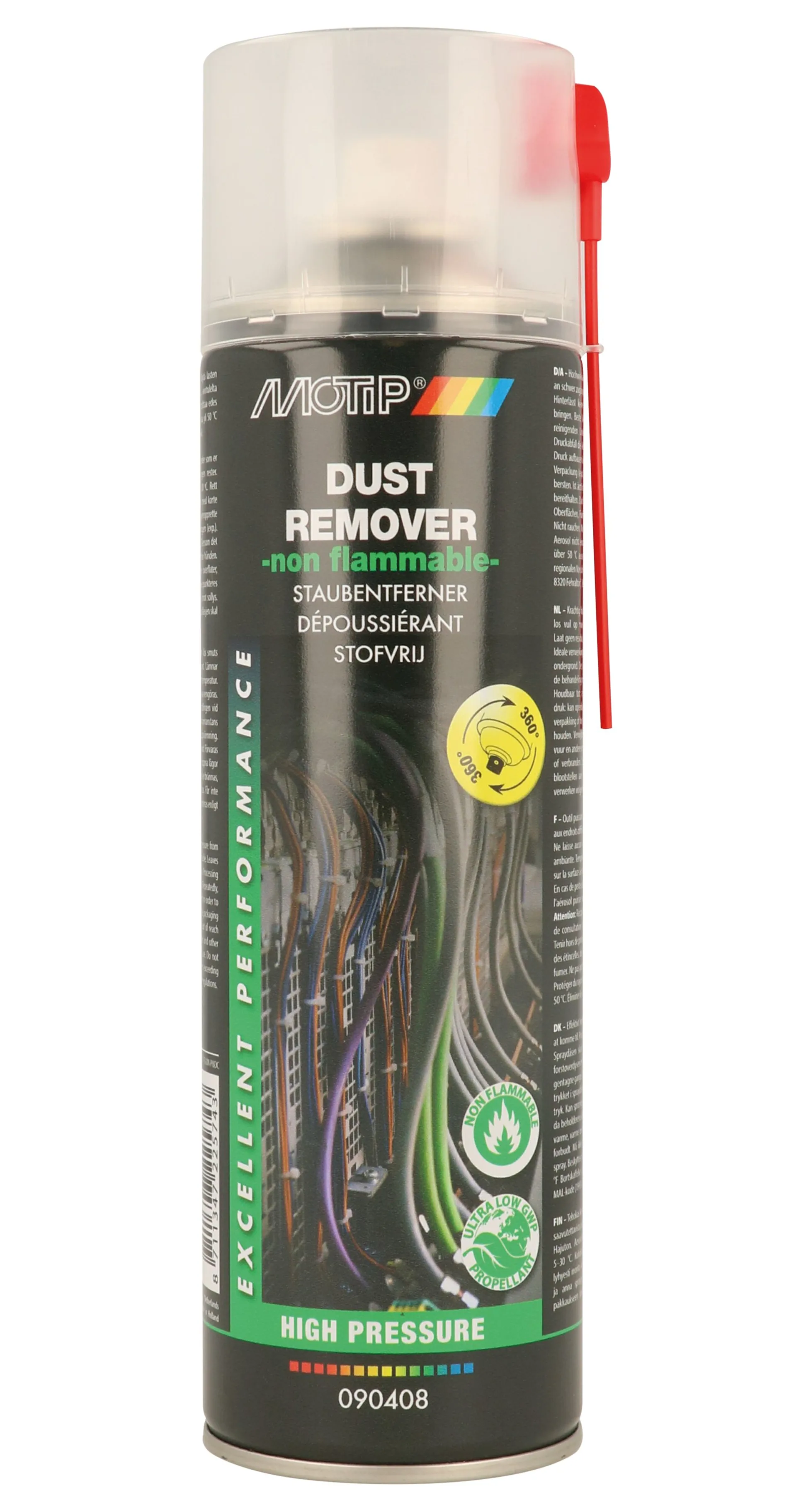 MoTip - Nettoyant anti-poussière, 250 ml Élimine la poussière et les saletés non incrustées MoTip - Nettoyant anti-poussière, 250 ml Élimine la poussière et les saletés non incrustées