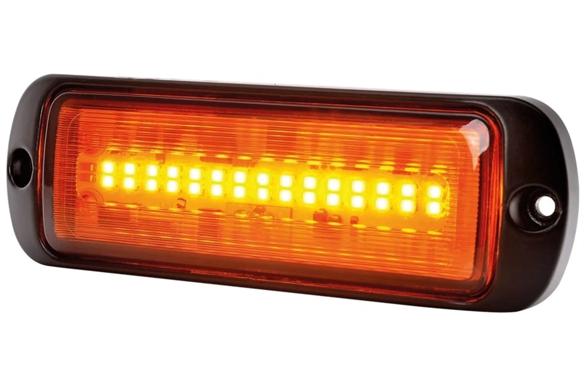 WAS - LED-Blitzleuchte gelb, 12/24 V 133 x 44 mm, IP69K, Zulassung ECE-R65 für beide Blitzmuster, synchronisierbar, inkl. 2 Halterungen WAS - LED-Blitzleuchte gelb, 12/24 V 133 x 44 mm, IP69K, Zulassung ECE-R65 für beide Blitzmuster, synchronisierbar, inkl. 2 Halterungen