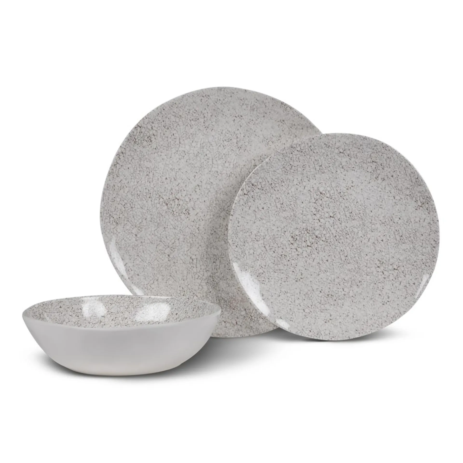 Natural Stone Geschirr-Set 12tl Kampa Melamin
