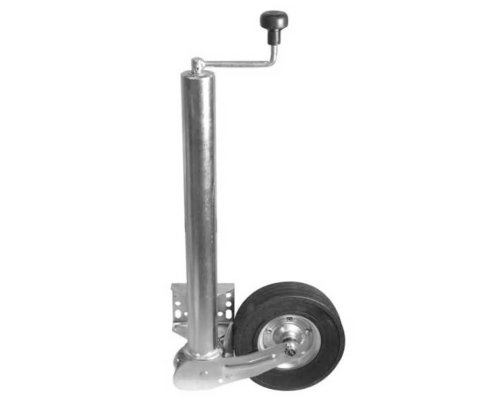 Winterhoff Automatisches Stützrad bis 500kg Stützlast, Vollgummibereifung, 225x70 Stahlblech-Felge, 60mm
